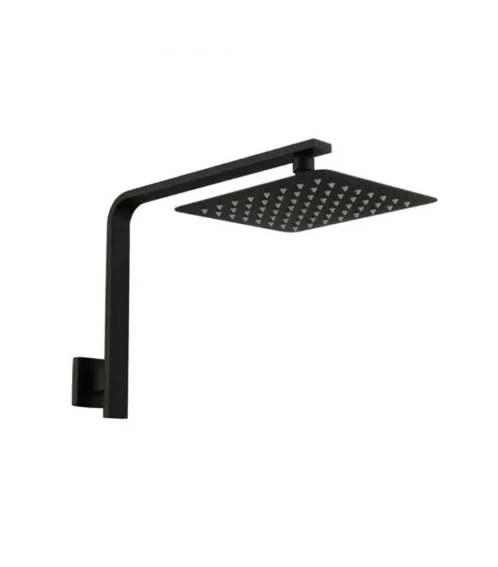 Liberty Shower Head with Arm - Matte Black