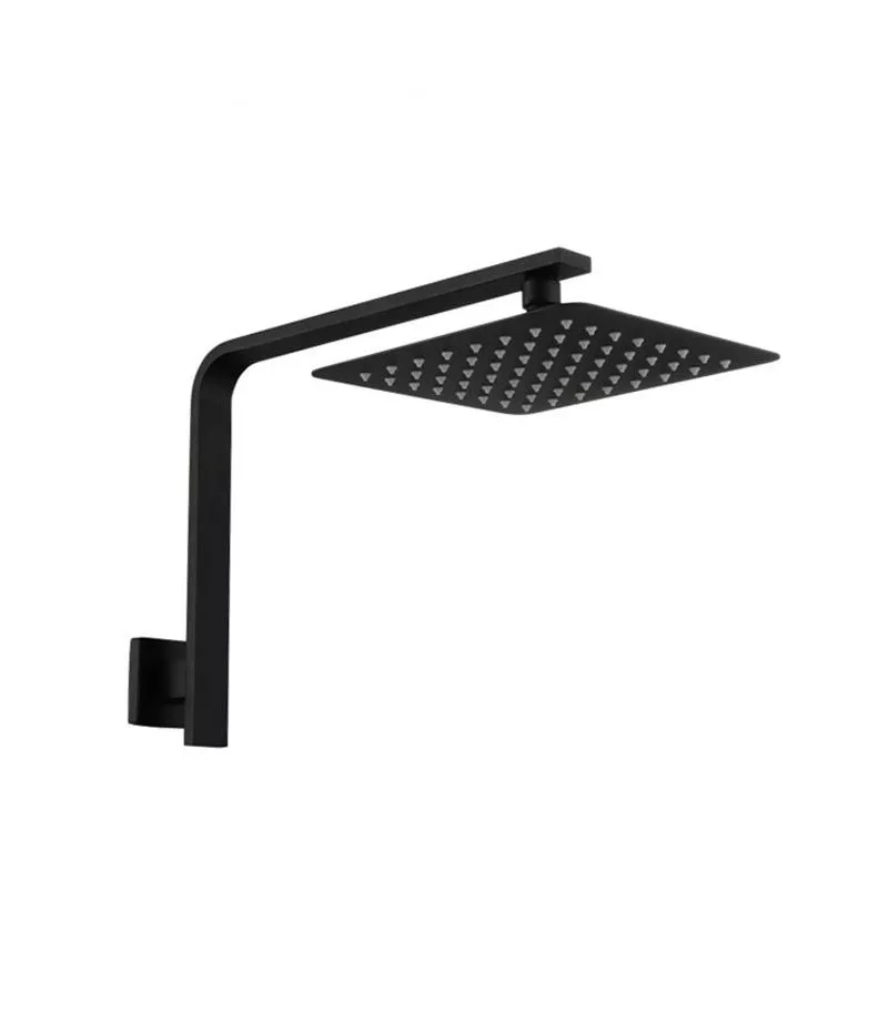 Liberty Shower Head with Arm - Matte Black