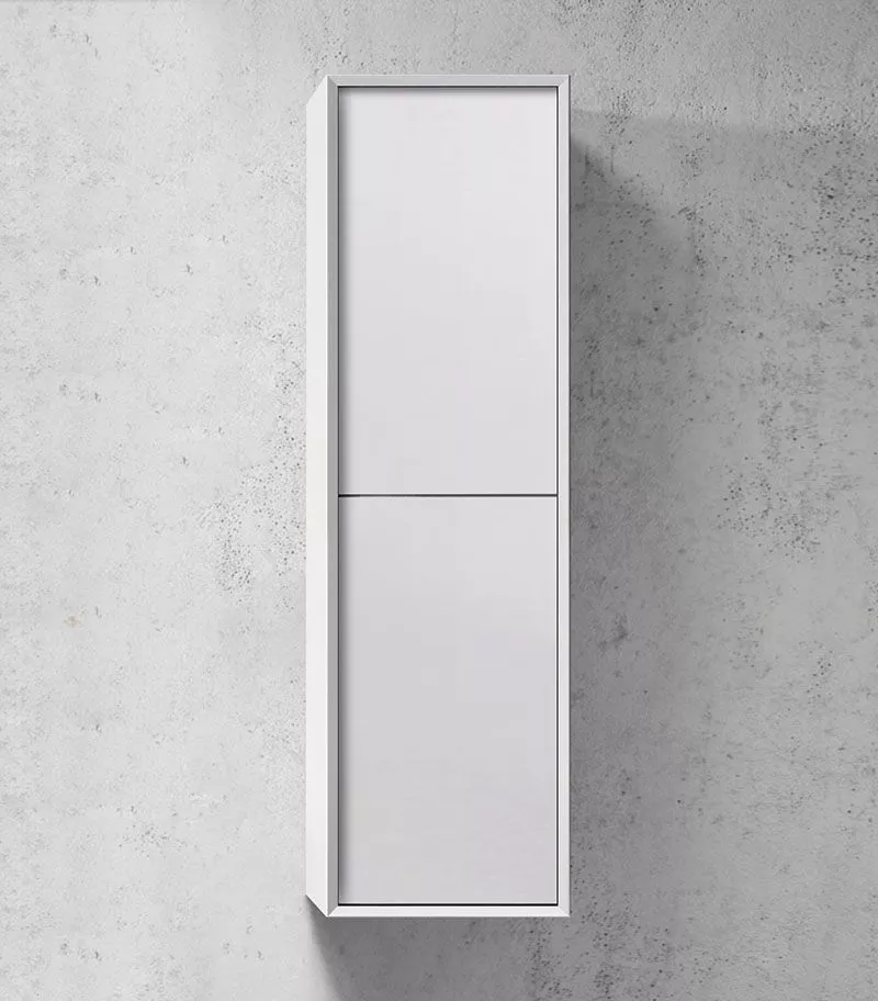 Noosa Matt White Wall Hung Tallboy