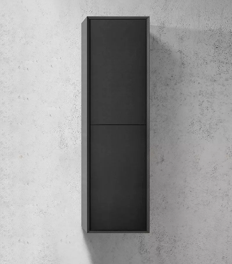 Marlo Matt Black Wall Hung Tallboy