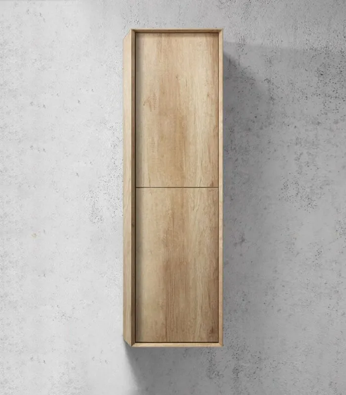 Byron Natural Oak Wall Hung Tallboy