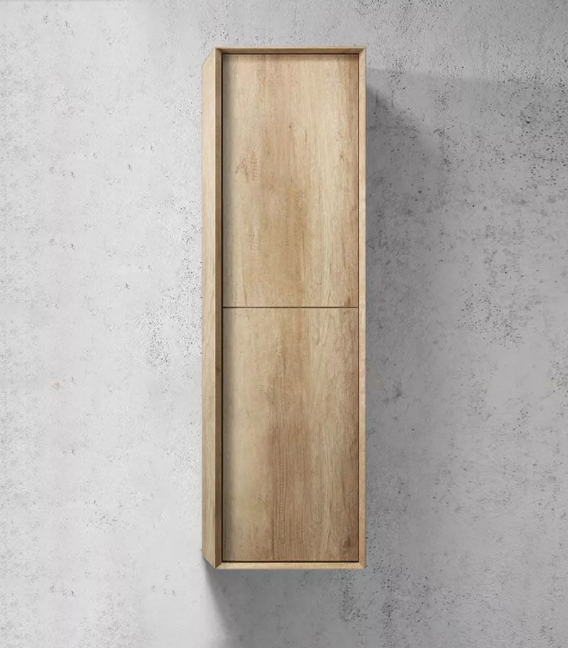 Byron Natural Oak Wall Hung Tallboy
