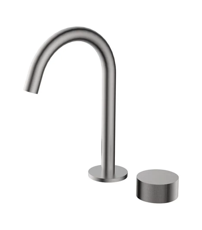 Qi Progressive Brushed Nickel Basin Mixer