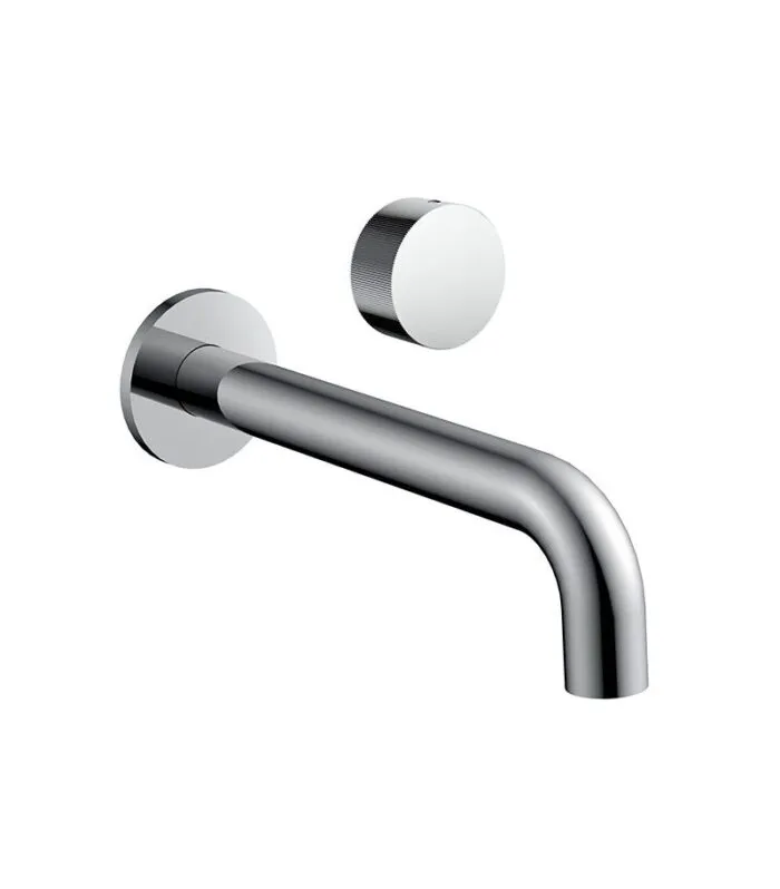 Qi Progressive Chrome Wall Mounted Bath / Basin Mixer