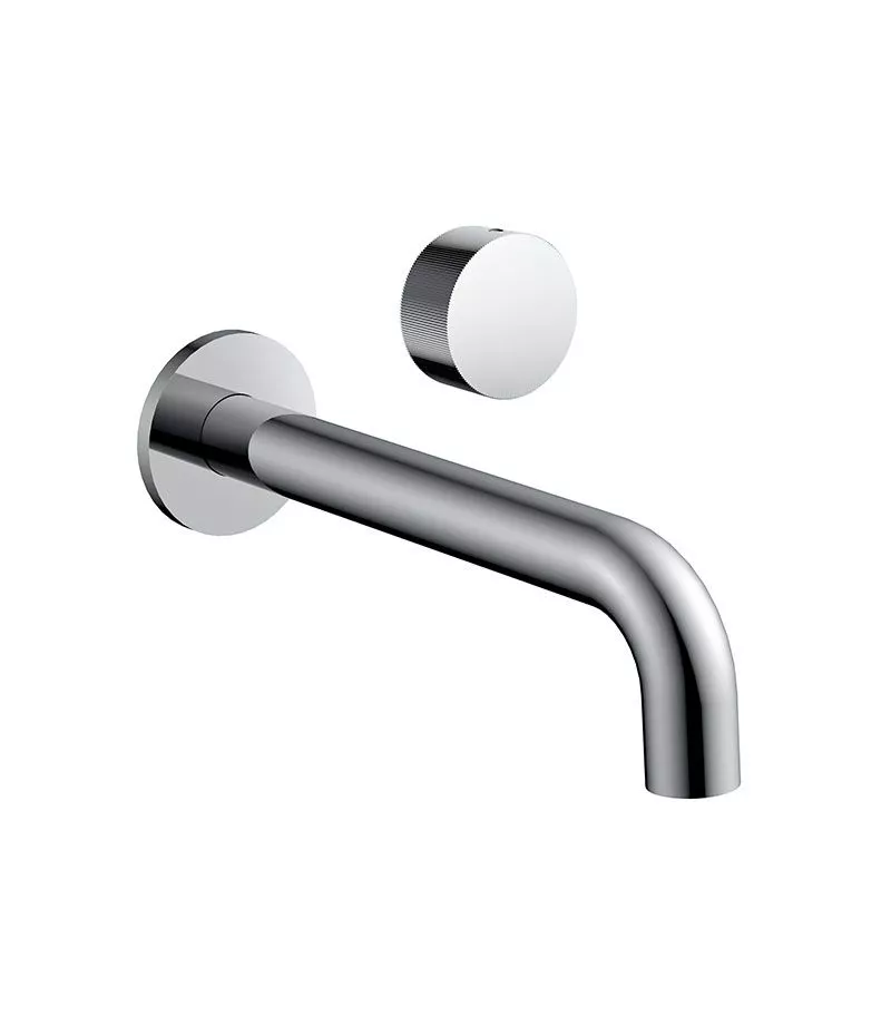 Qi Progressive Chrome Wall Mounted Bath / Basin Mixer