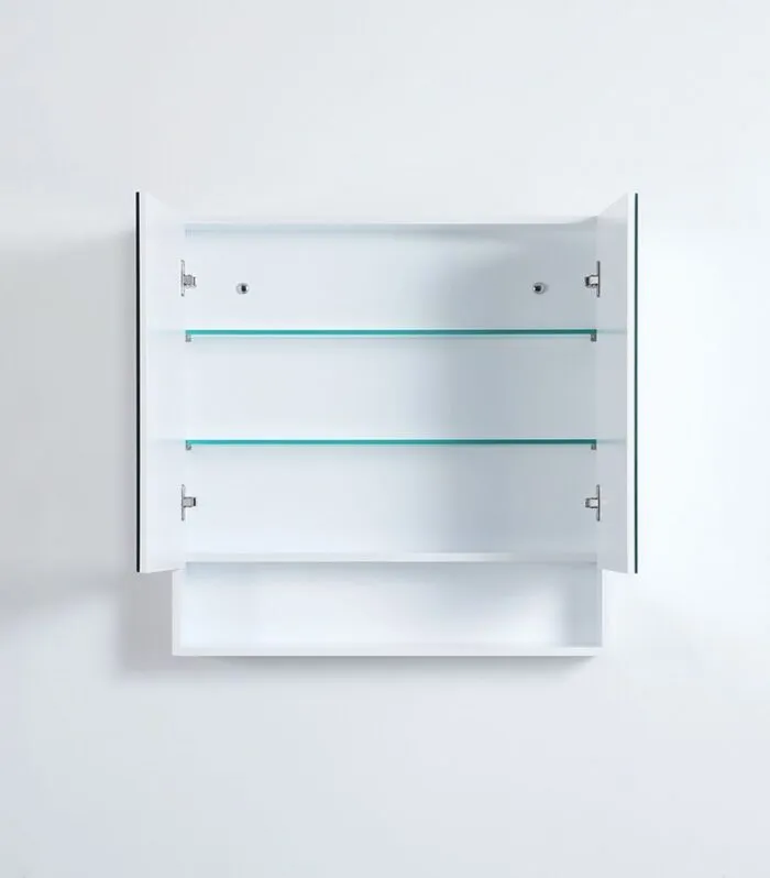 Fremantle Matt White PVC 750mm X 750mm Shaving Cabinet