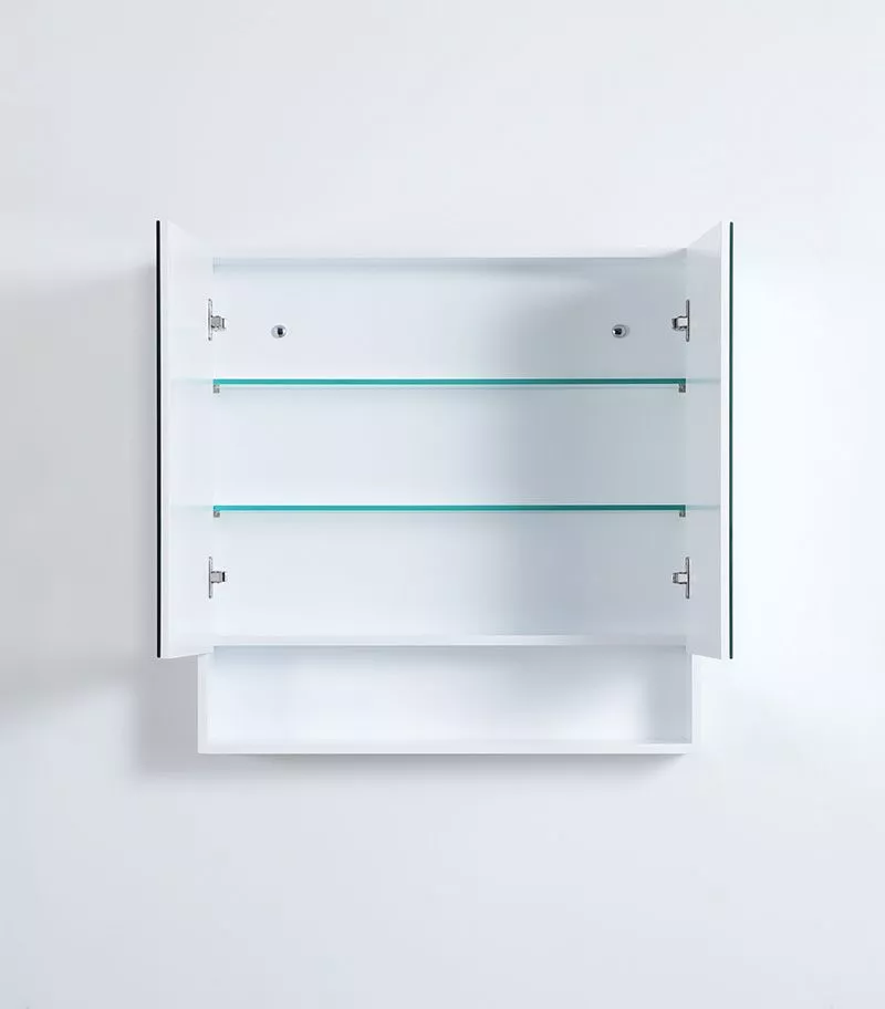 Fremantle Matt White PVC 750mm X 750mm Shaving Cabinet
