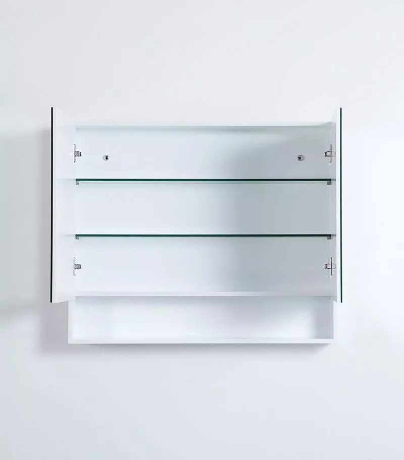 Fremantle Matt White PVC 900mm X 750mm Shaving Cabinet