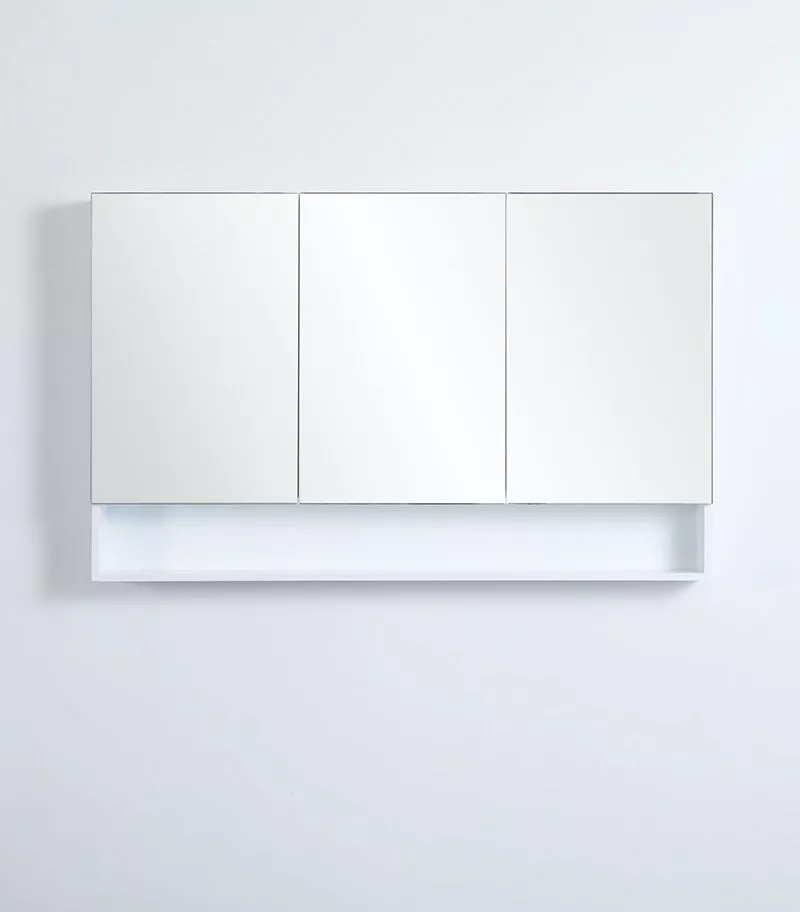 Fremantle Matt White PVC 1200mm X 750mm Shaving Cabinet