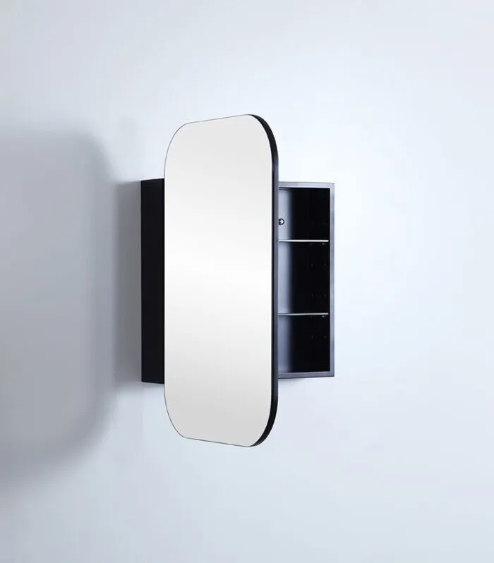 Olivia Matt Black 400x900mm Wall Hung Tallboy
