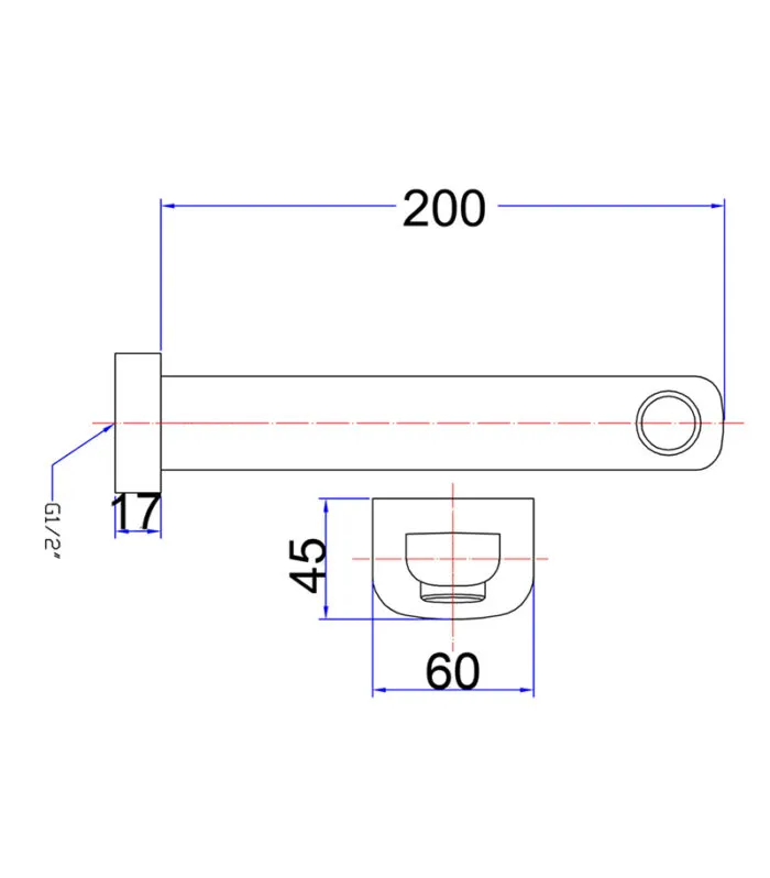 Eden Brass Basin/Bath Spout - Specification