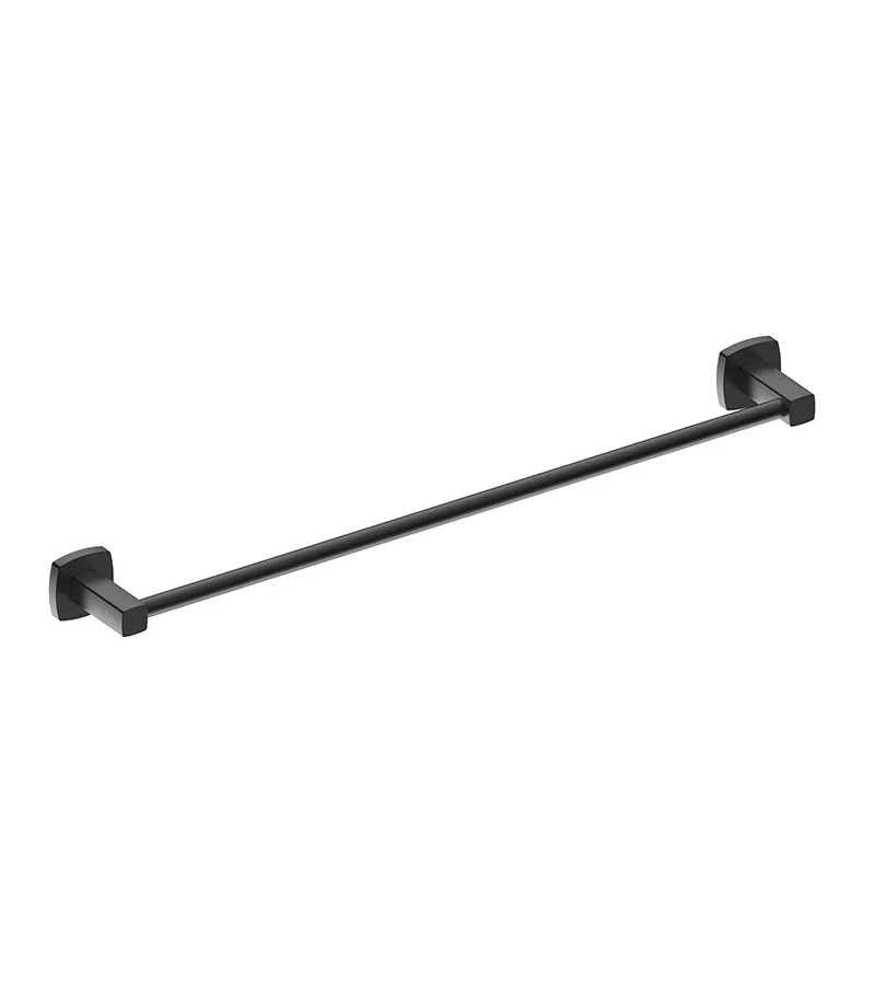 Luxus Single Towel Rail - Matt Black