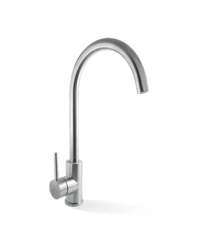 Elle Stainless Steel Project Gooseneck Sink Mixer