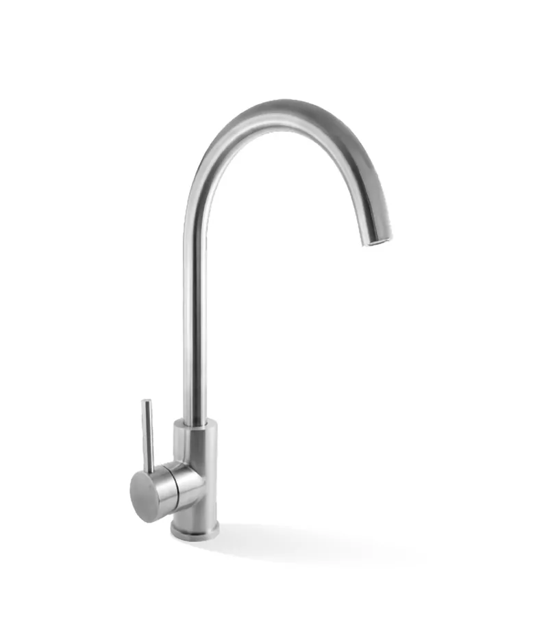 Elle Stainless Steel Project Gooseneck Sink Mixer