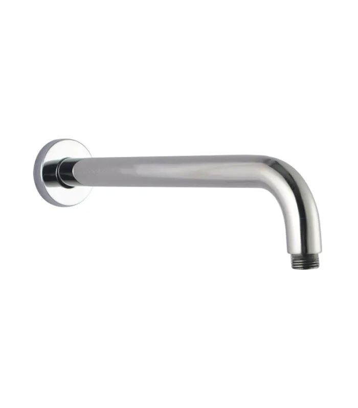 Lucid 400mm Brass Shower Arm - Chrome