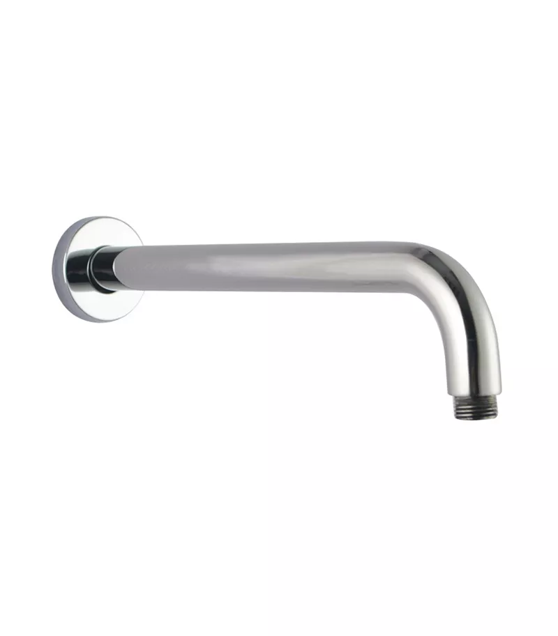 Lucid 400mm Brass Shower Arm - Chrome
