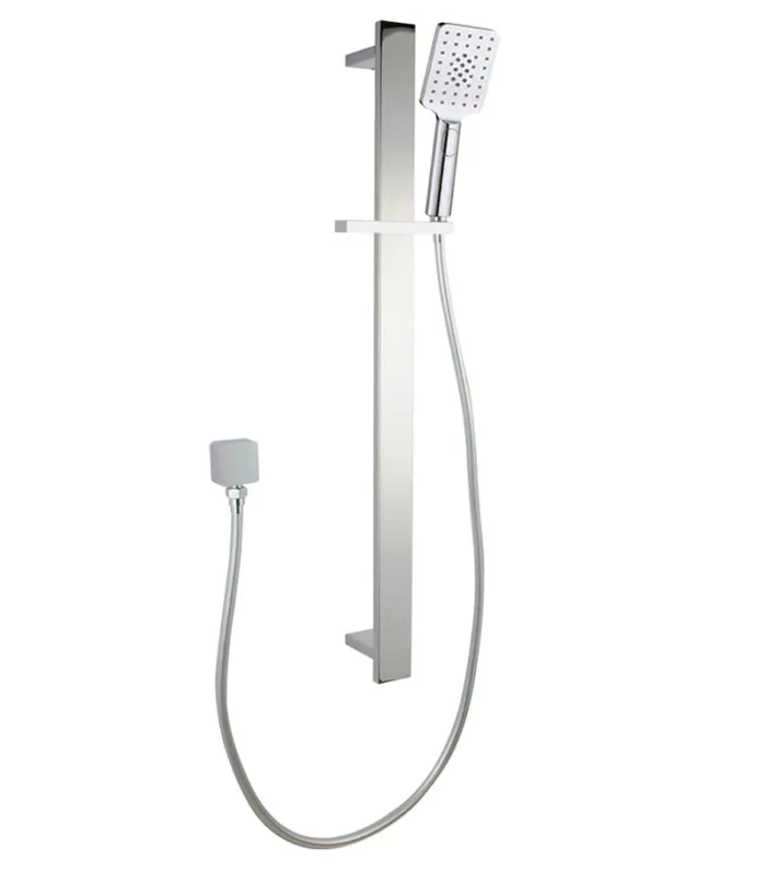 Bellino Brushed Nickel Square Shower Rail