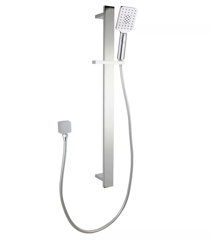 Bellino Brushed Nickel Square Shower Rail