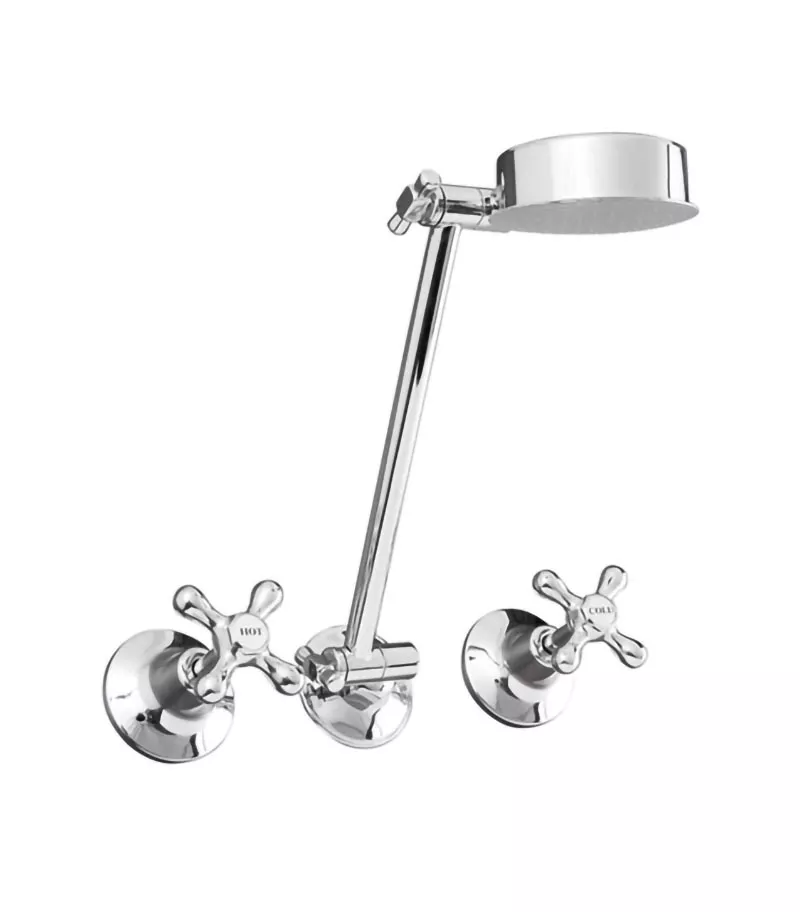 Entice Chrome Shower Tap Set
