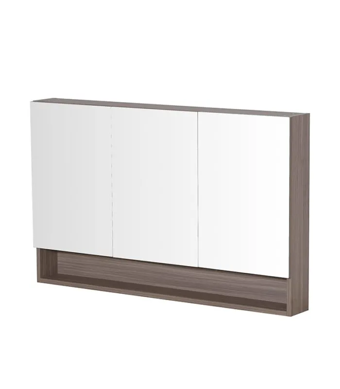 Citi Light Oak PVC 1200mm x 750mm Shaving Cabinet
