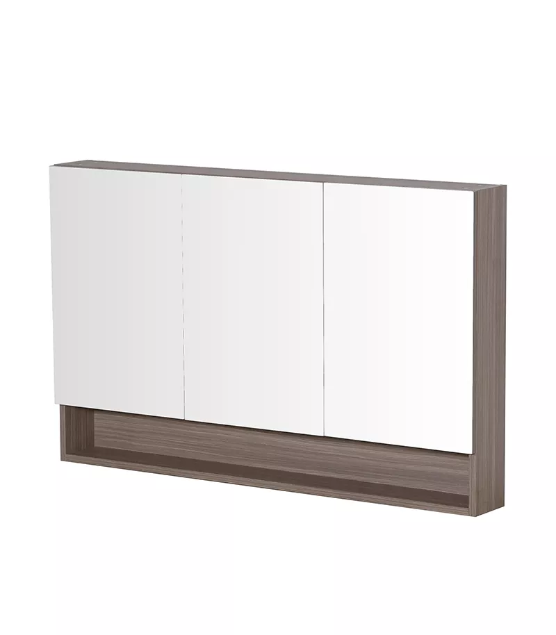 Citi Light Oak PVC 1200mm x 750mm Shaving Cabinet