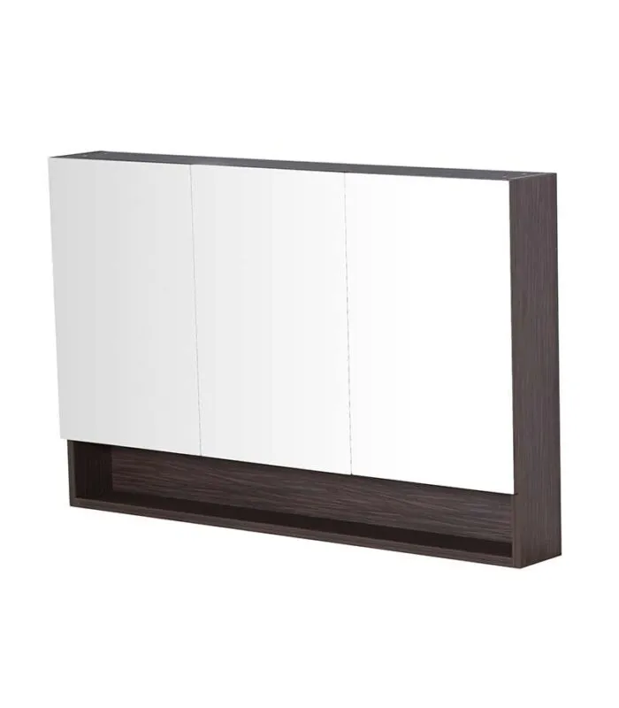 Citi Dark Oak PVC 1200mm x 750mm Shaving Cabinet