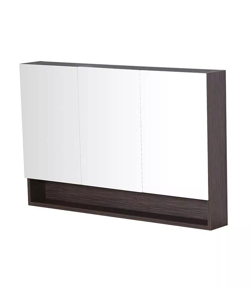 Citi Dark Oak PVC 1200mm x 750mm Shaving Cabinet