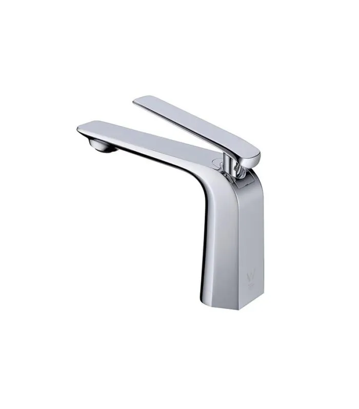 Esperia Brass Short Basin Mixer - Chrome
