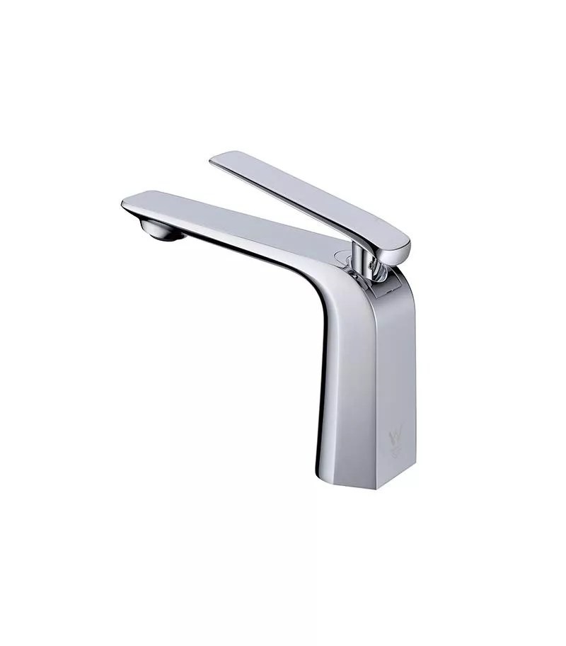 Esperia Brass Short Basin Mixer - Chrome