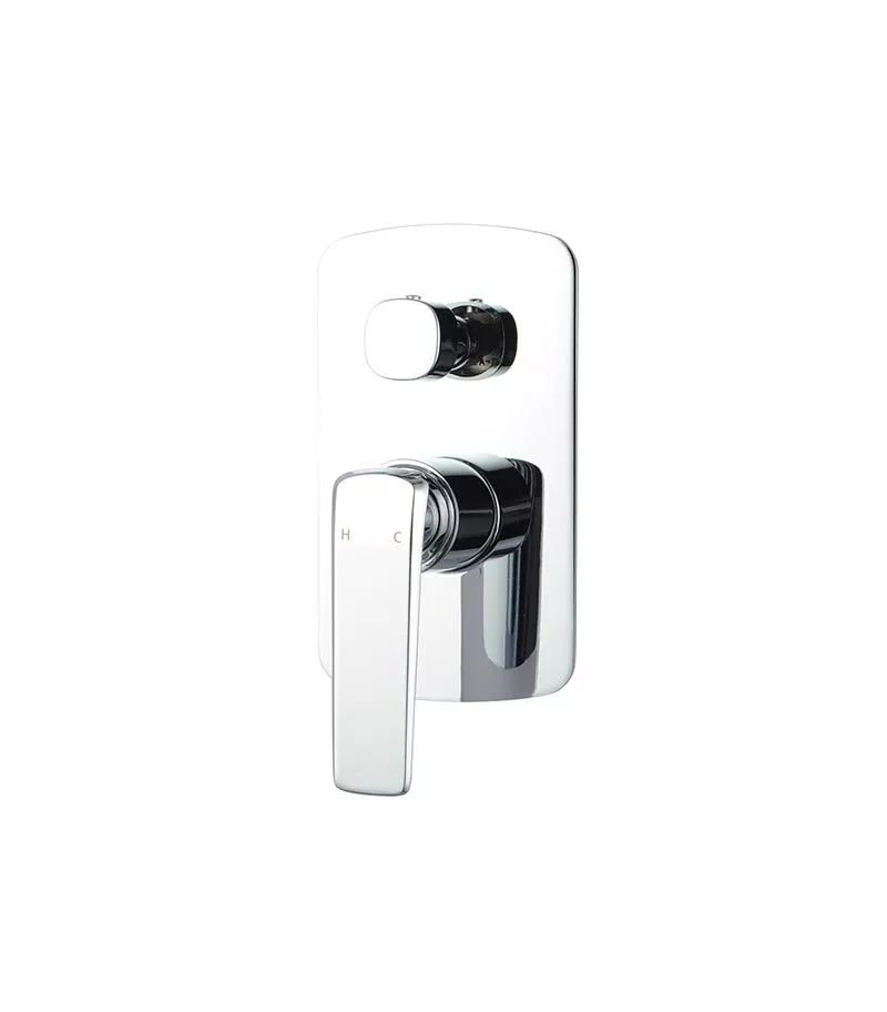Esperia Brass Wall Mixer with Diverter - Chrome