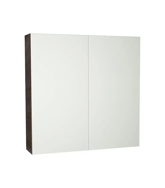 Avie Dark Brown PVC 750mm X 750mm Shaving Cabinet