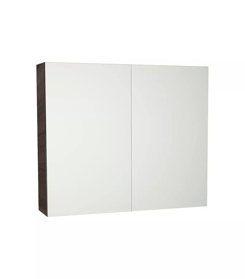 Avie Dark Brown PVC 900mm X 750mm Shaving Cabinet