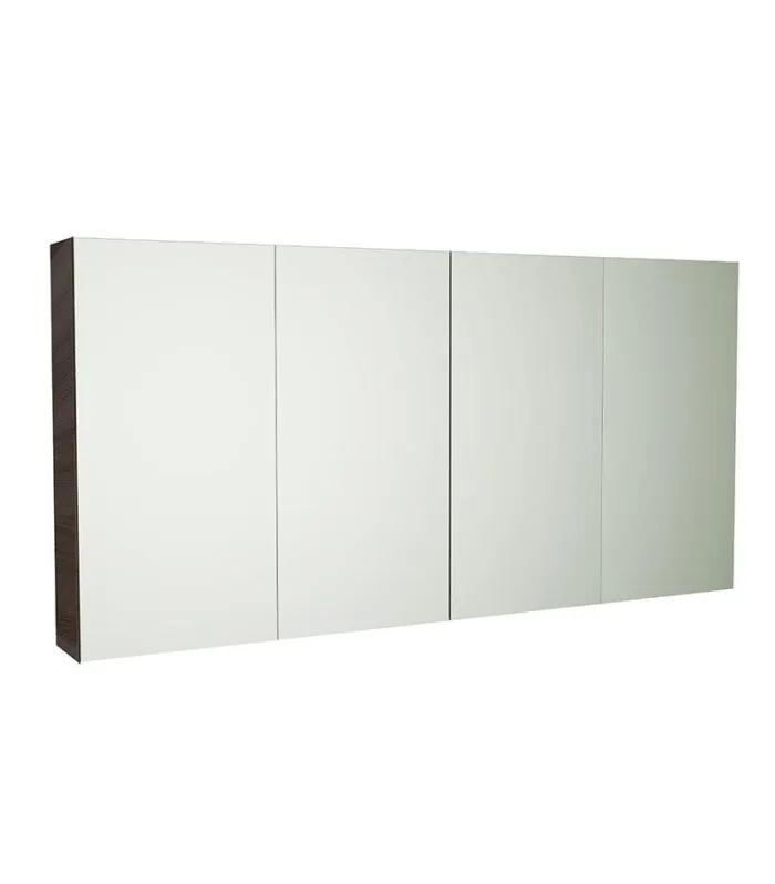 Avie Dark Brown PVC 1480mm X 750mm Shaving Cabinet