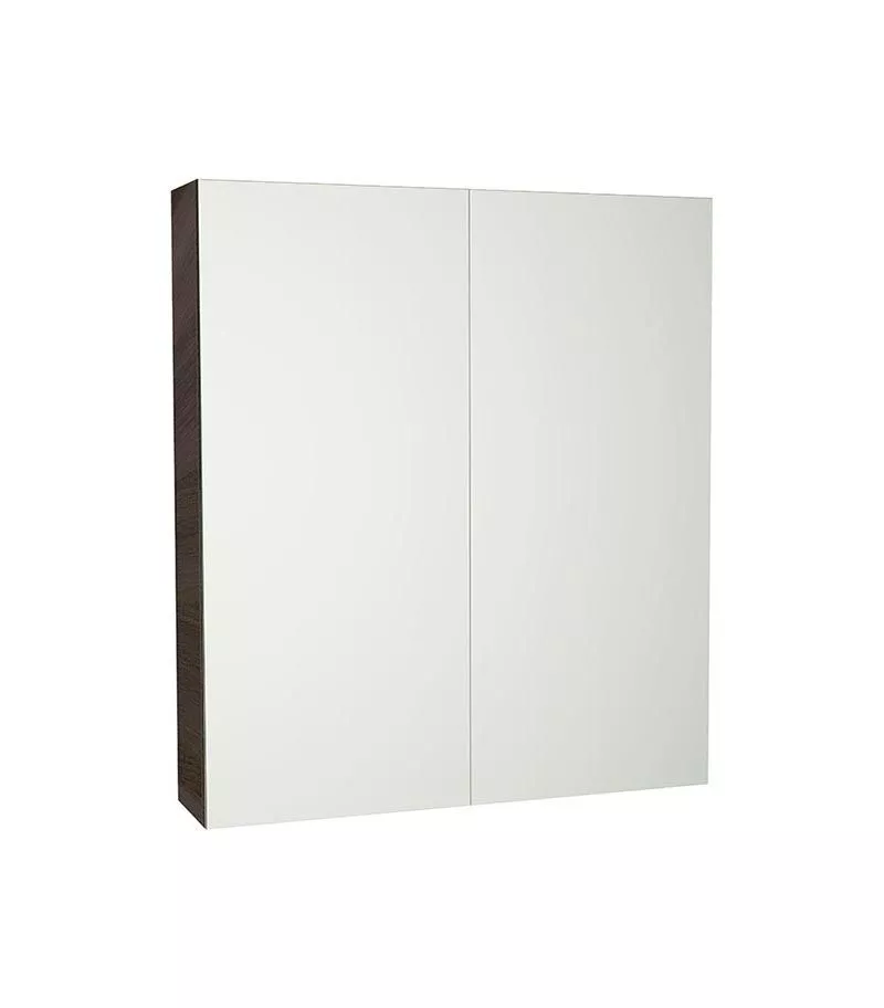Avie Dark Brown PVC 600mm X 750mm Shaving Cabinet