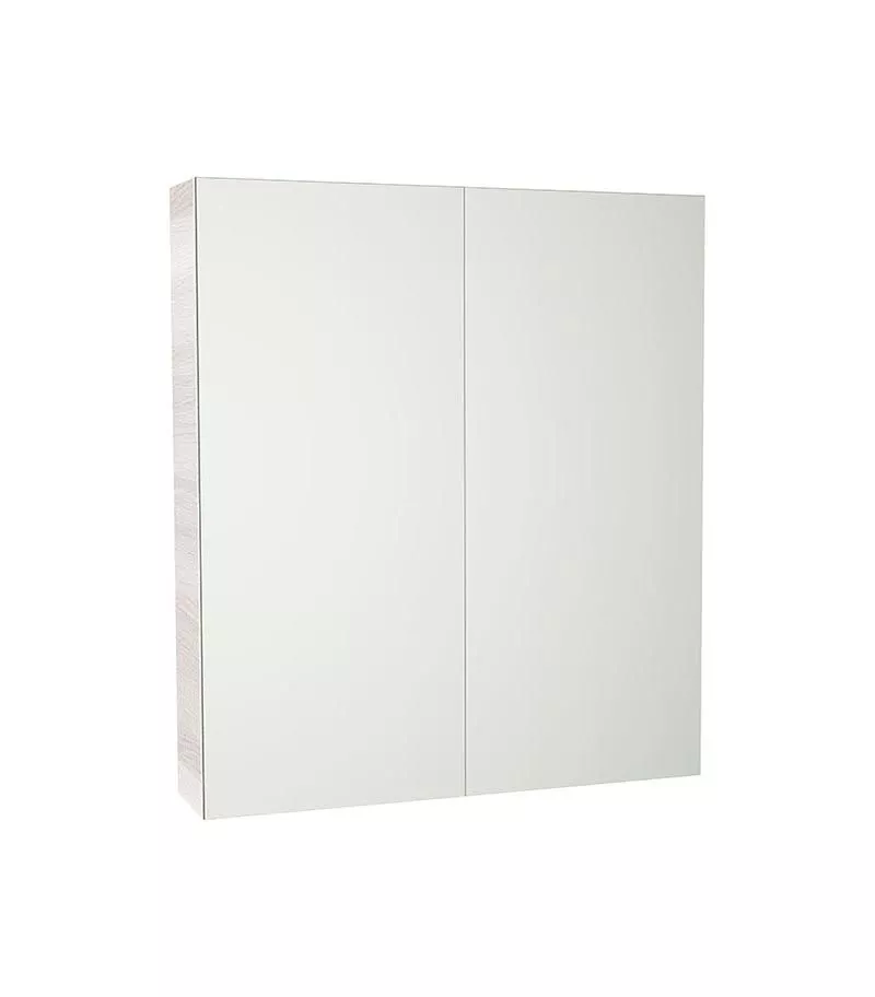 Avie Light Oak PVC 600mm X 750mm Shaving Cabinet