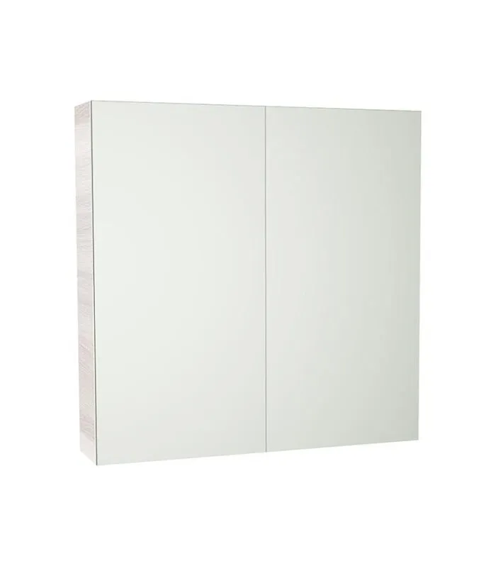 Avie Light Oak PVC 750mm X 750mm Shaving Cabinet