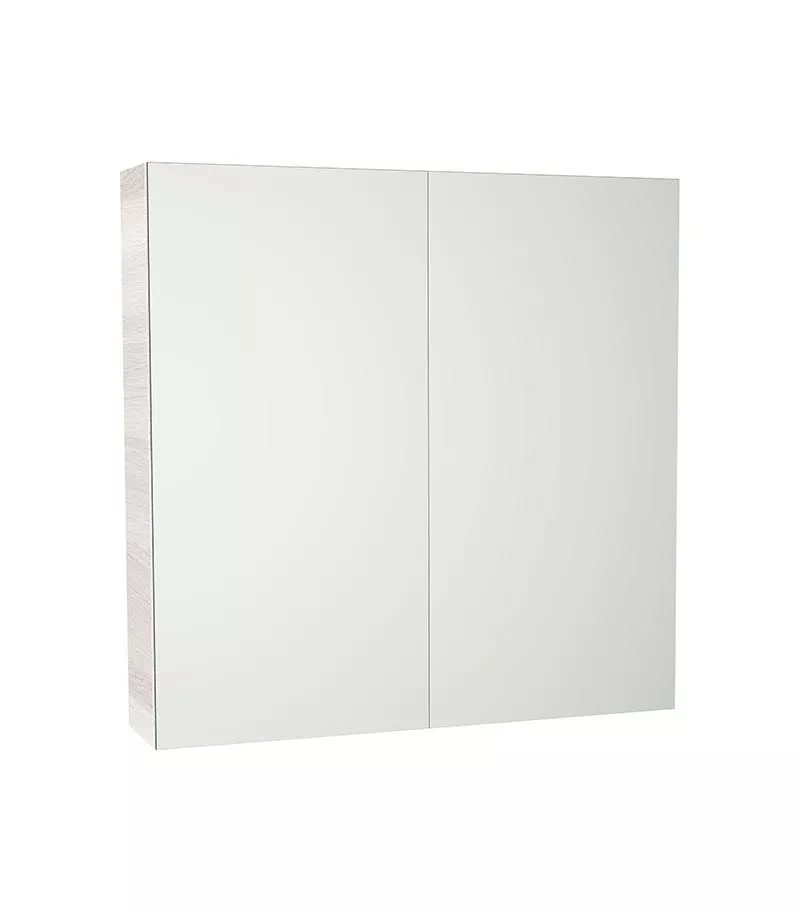 Avie Light Oak PVC 750mm X 750mm Shaving Cabinet