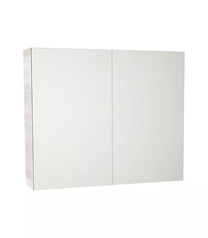 Avie Light Oak PVC 900mm X 750mm Shaving Cabinet