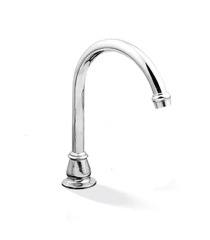 Noosa Heritage Goose Neck Hob Swivel Spout - Chrome