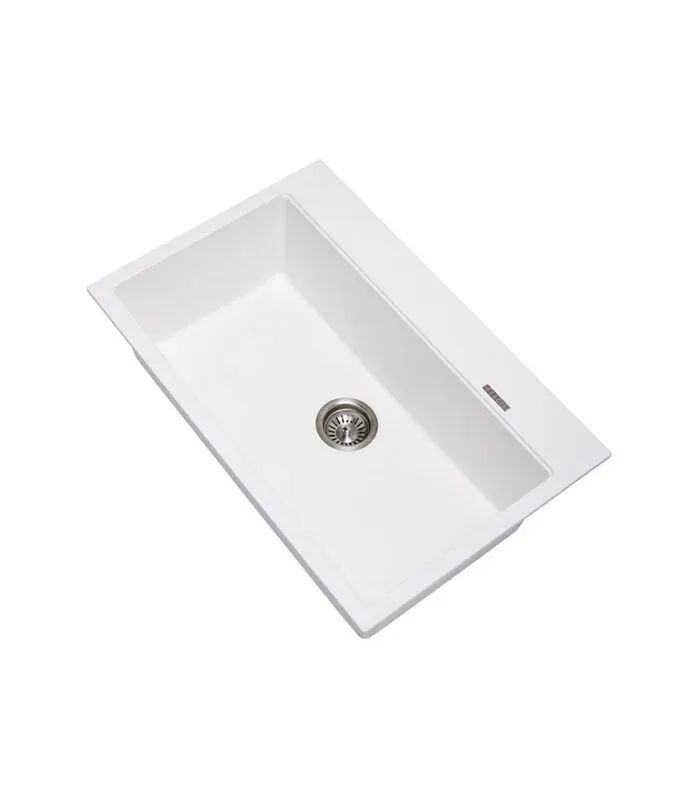 Carysil White Granite Kitchen Sink 780mm TWMW780-W
