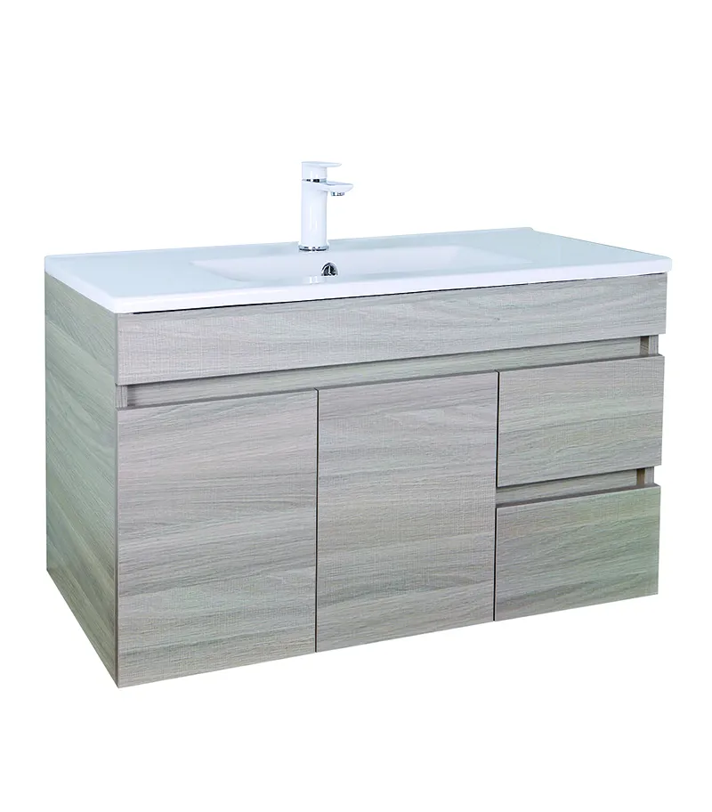Avie Light Oak 900mm PVC Wall Hung Vanity