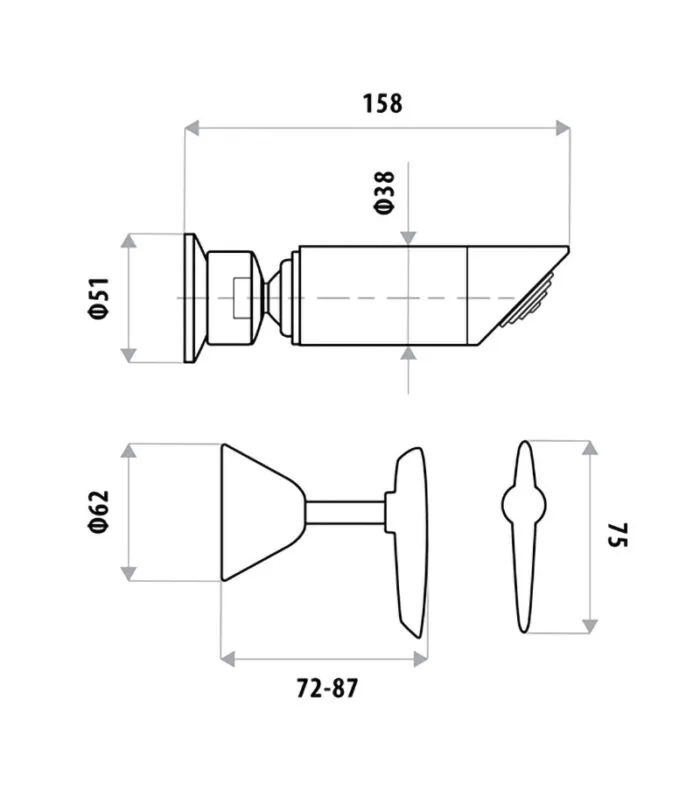 Specification For Kirra Lever Shower Tap Set