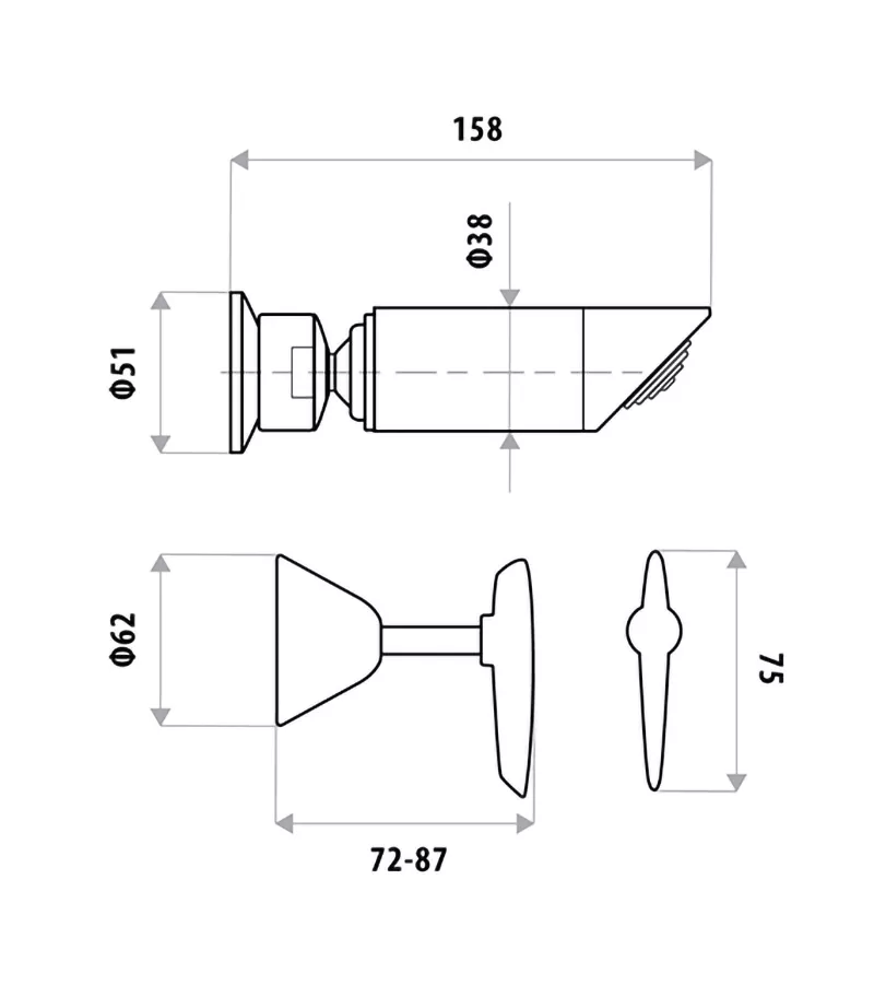 Specification For Kirra Lever Shower Tap Set