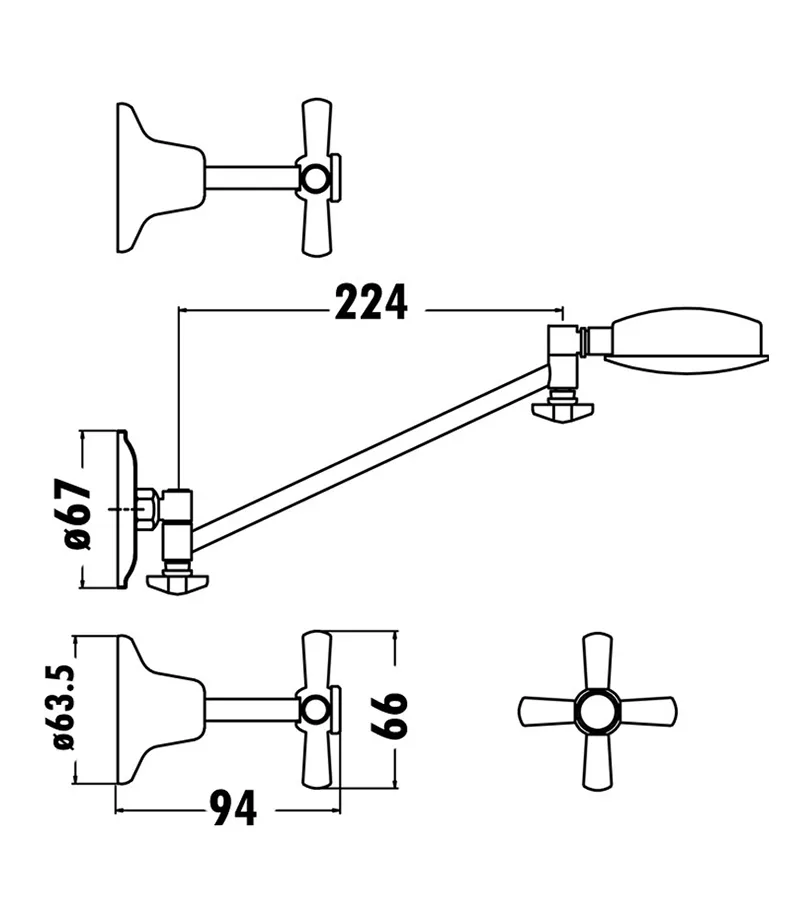 Reno Shower Tap Set Specification