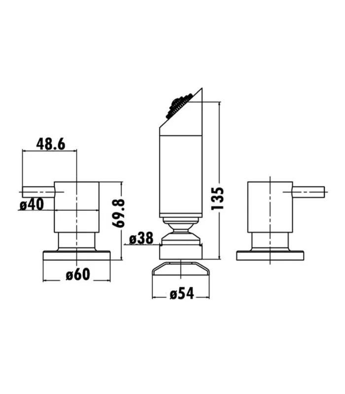 Specification For Opus Shower Tap Set