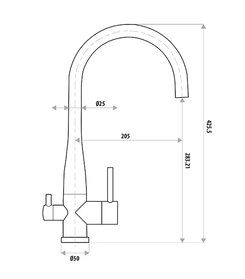 Elle Stainless Steel Filter Sink Mixer