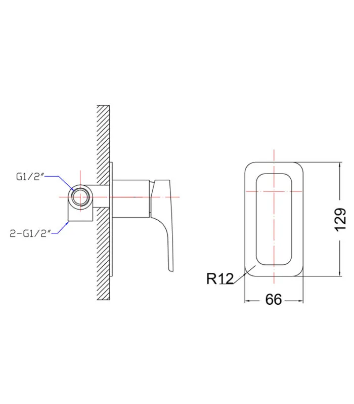 Specification For Eden Wall Mixer
