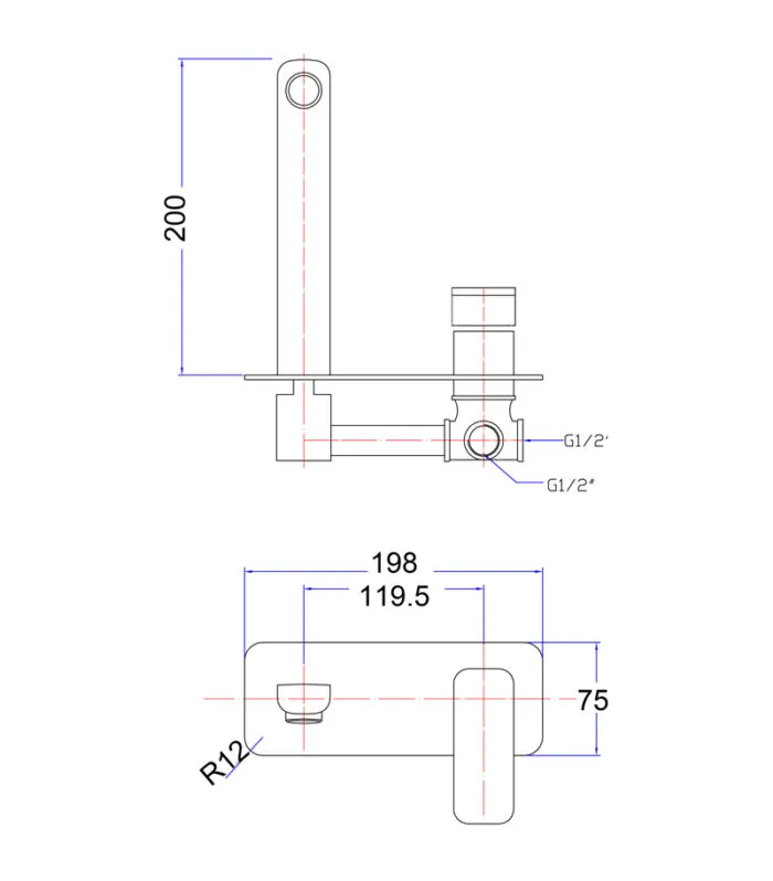Eden Brass Basin or Bath Mixer - Specification