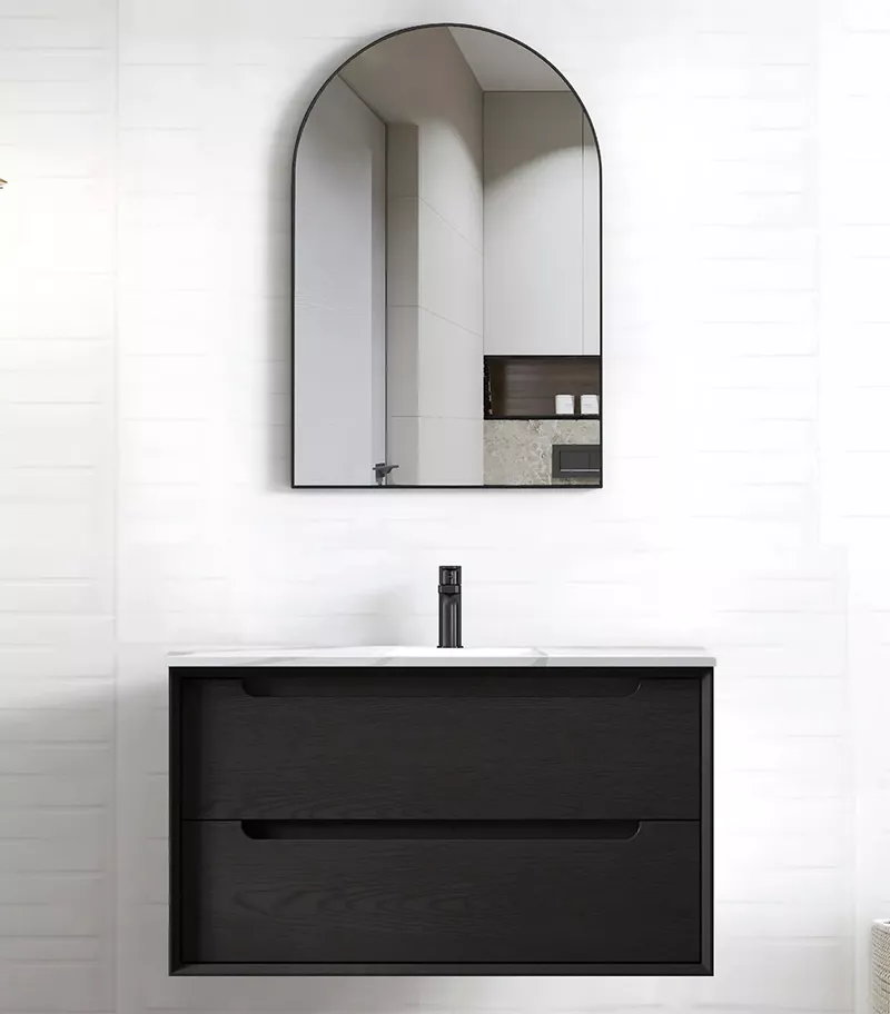Byron Black Oak 900mm Plywood Wall Hung Vanity BY900BST UB