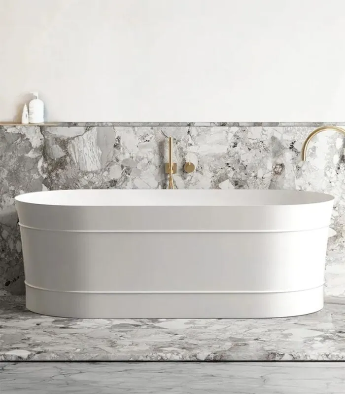 Bondi Freestanding Bath - Matt White